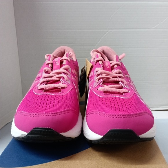ASICS Gel-Contend 8 Pink Rave Lace Up Running Shoes Sneakers Women's Size 7 - Picture 2 of 8